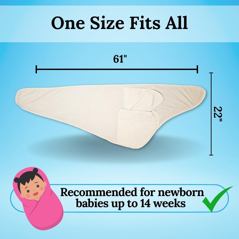 Miracle Blanket Swaddle Wrap - Help Your Newborn Sleep Longer - Soft & Secure Sleep Sack for Infants - Easy-to-Use Swaddling Blanket for a Calm Baby (Adventure Awaits) - Image 5